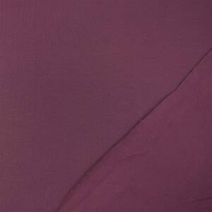 Sweatstoff Eike, angeraut, uni aubergine