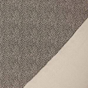 Jersey Stoff Leoprint, natur