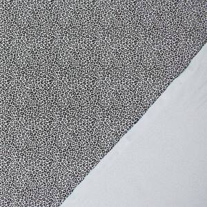 Jersey Stoff Leoprint, hellblau