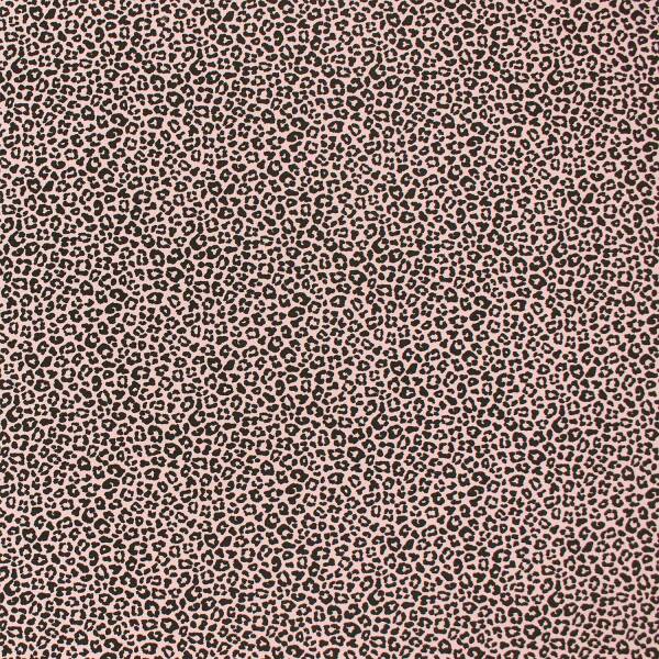 Jersey Stoff Leoprint, altrosa hell