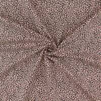 Jersey Stoff Leoprint, altrosa hell