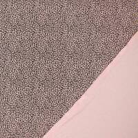 Jersey Stoff Leoprint, altrosa hell