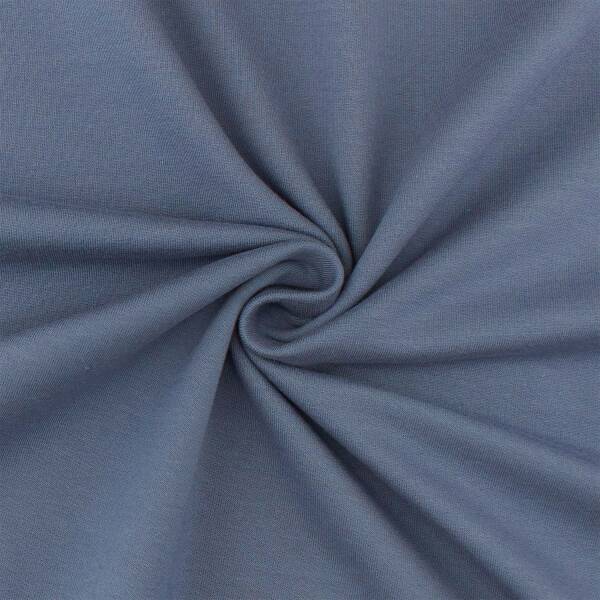 French Terry Stoff, uni jeansblau *B-Ware*