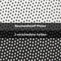 Baumwollstoff Popeline Pfoten
