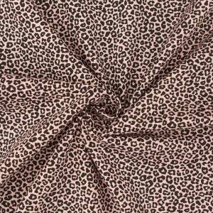 Baumwollstoff Popeline Leoprint, altrosa-hell