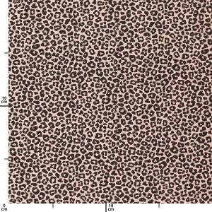 Baumwollstoff Popeline Leoprint, altrosa-hell
