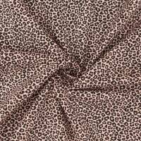Baumwollstoff Popeline Leoprint, altrosa-hell
