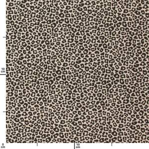 Baumwollstoff Popeline Leoprint, natur