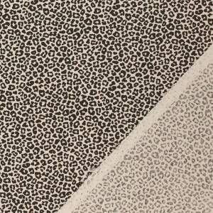 Baumwollstoff Popeline Leoprint, natur