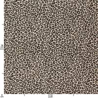 Baumwollstoff Popeline Leoprint, natur