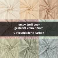 Jersey Stoff Leon, gestreift, 2mm