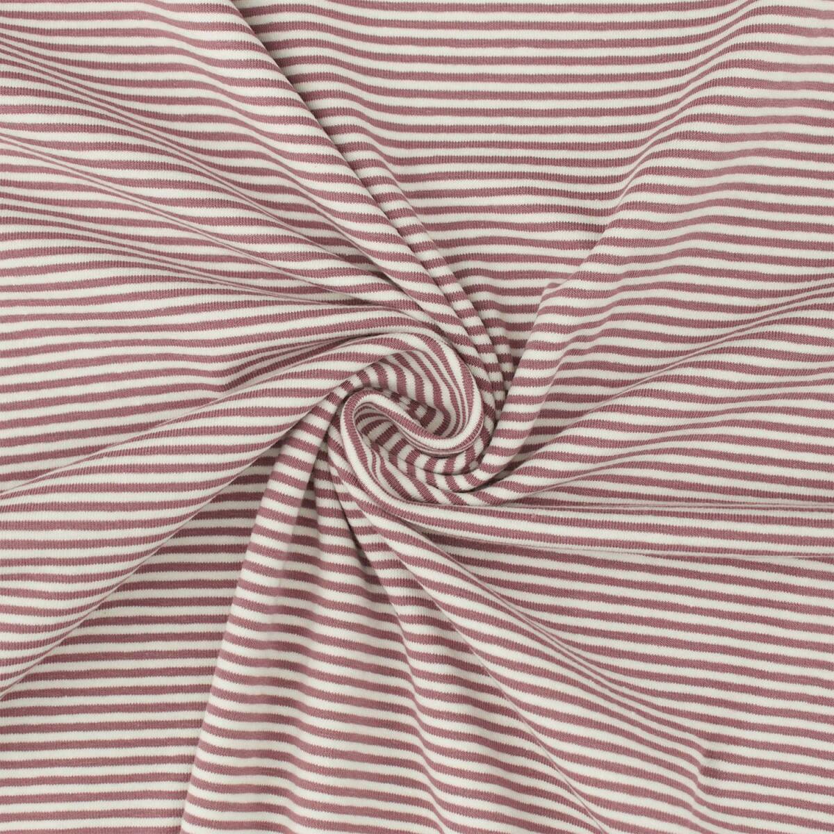 Jersey Stoff Leon, gestreift, 2mm, auber box