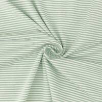 Jersey Stoff Leon, gestreift, 2mm, dunkelmint/weiß