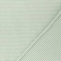 Jersey Stoff Leon, gestreift, 2mm, dunkelmint/weiß