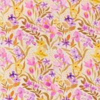 Viskose Stoff Blumen Aquarelllook, LENZING™ ECOVERO™, mehrfarbig