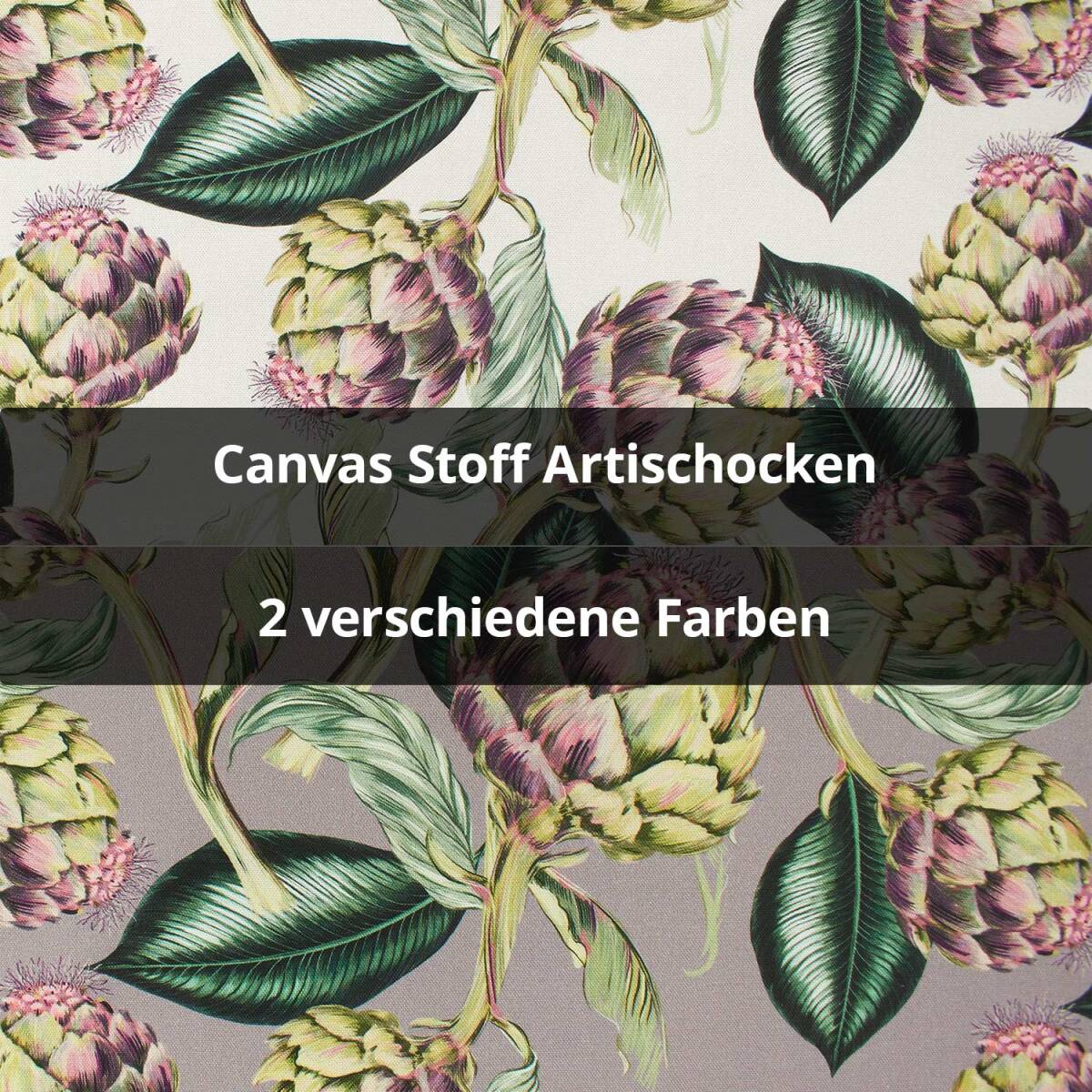 Canvas Stoff Artischocken