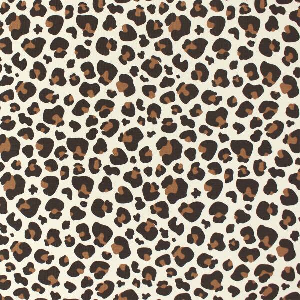 French Terry Stoff Leoprint, ungeraut, natur