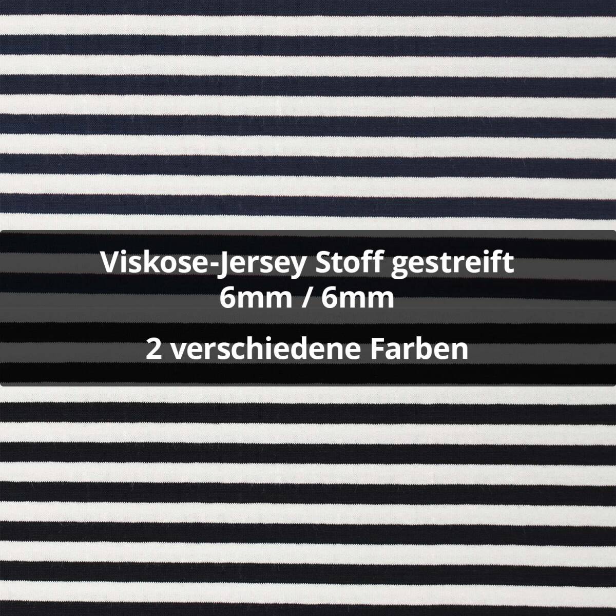Viskose-Jersey Stoff gestreift, 6mm