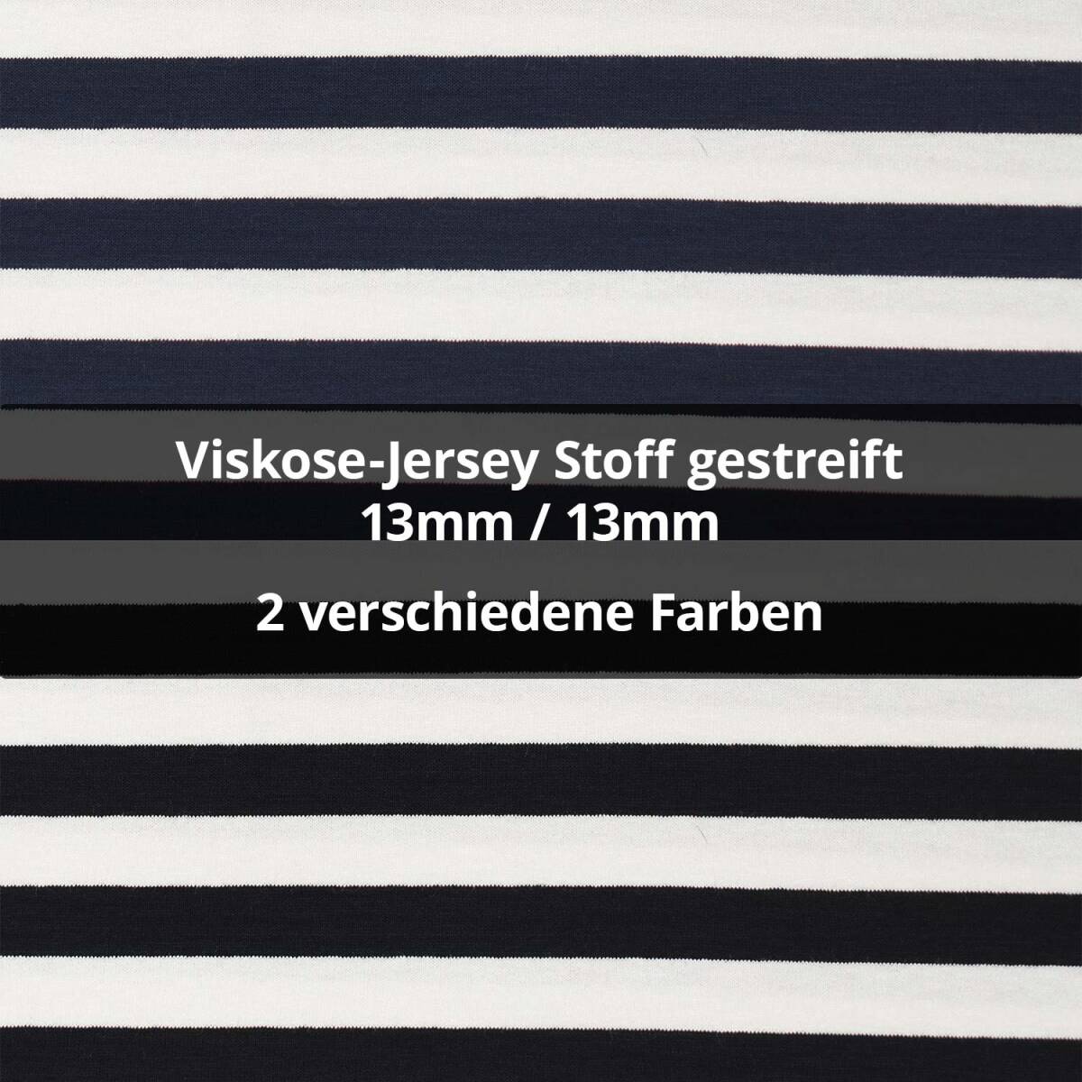 Viskose-Jersey Stoff gestreift, 13mm