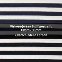 Viskose-Jersey Stoff gestreift, 13mm