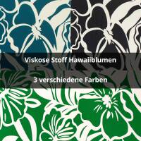 Viskose Stoff Hawaiiblumen