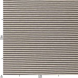 Jersey Stoff gestreift, 2,5mm, anthrazit/hellgrau