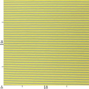 Jersey Stoff gestreift, 2,5mm, neongelb/grau