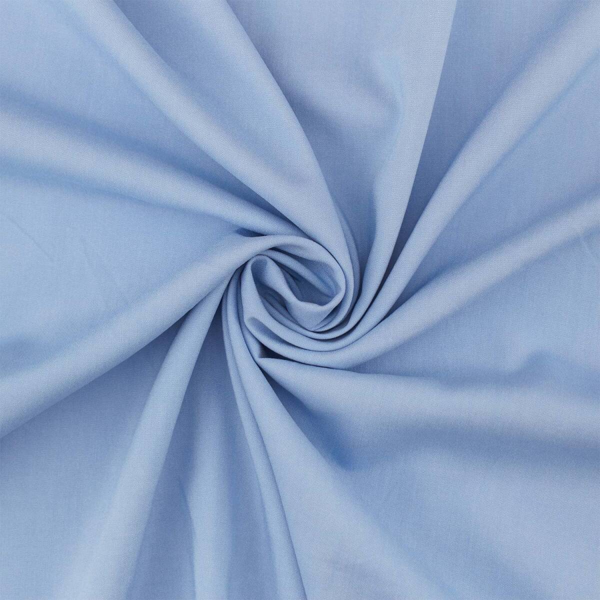 Viskose Stoff Luna, uni blau box