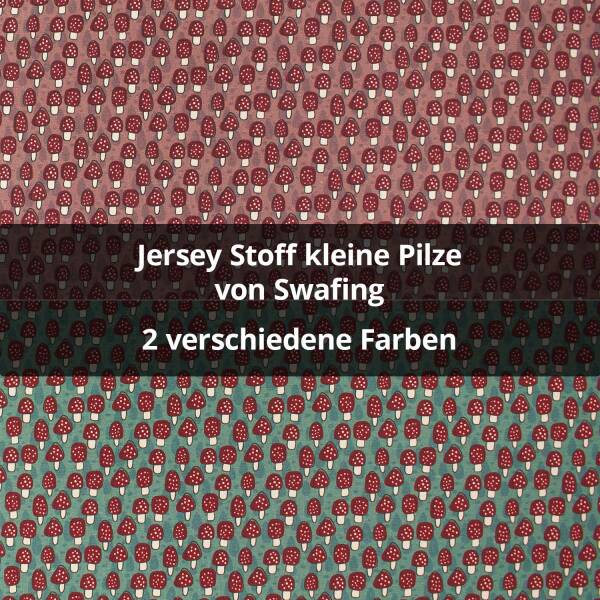 Jersey Stoff kleine Pilze