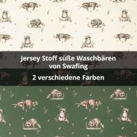 Jersey Stoff süße Waschbären
