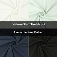 Viskose Stoff Stretch, uni