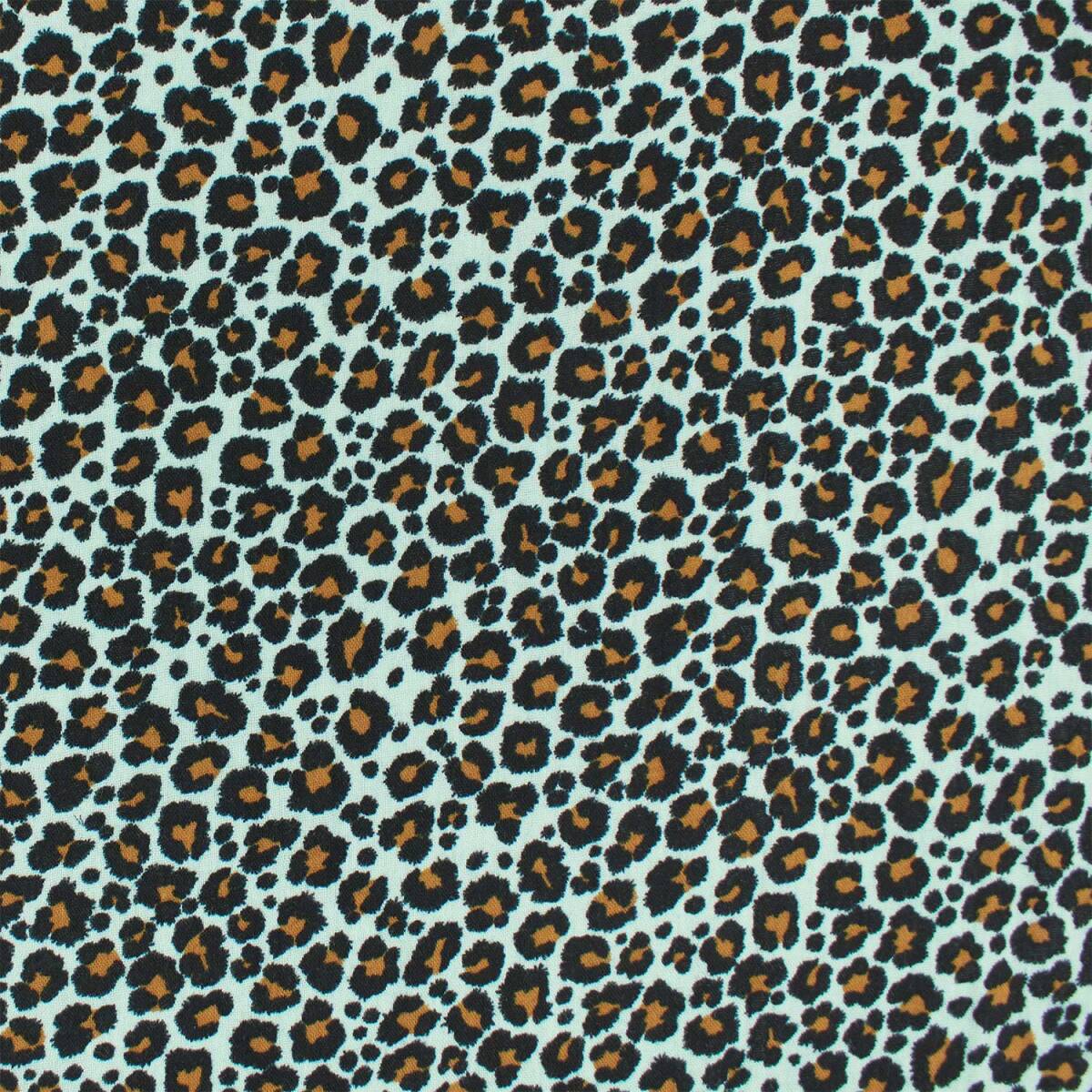 Musselin Stoff Leoprint, Double Gauze, m box
