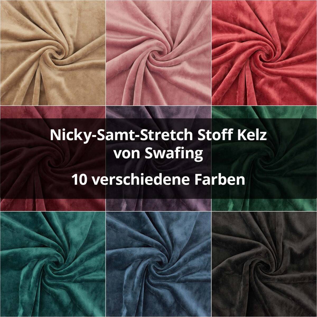 Nicky-Samt-Stretch Stoff Kelz