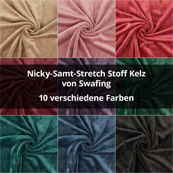 Nicky-Samt-Stretch Stoff Kelz