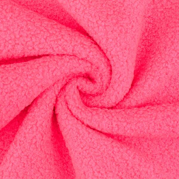 Teddy Fleece, Doubleface, neonpink