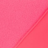Teddy Fleece, Doubleface, neonpink
