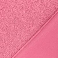 Teddy Fleece, Doubleface, rosa