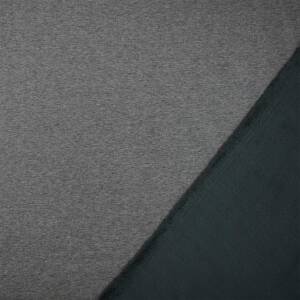 Alpenfleece Stoff Mila melange, meliert anthrazit *B-Ware*