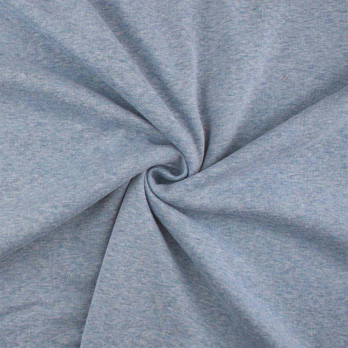 Alpenfleece Stoff Mila melange, meliert blau *B-Ware*