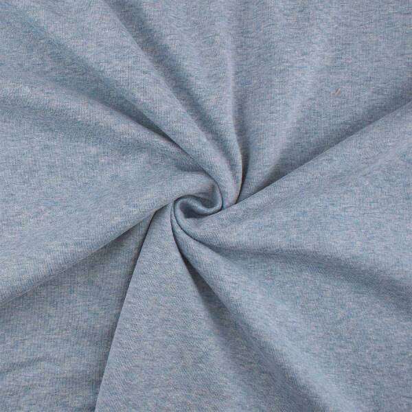Alpenfleece Stoff Mila melange, meliert blau *B-Ware*