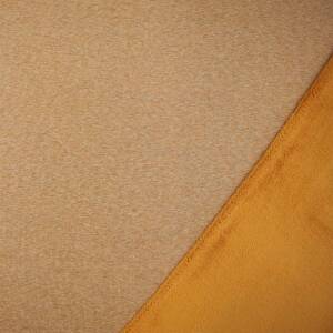 Alpenfleece Stoff Mila melange, meliert ocker *B-Ware*