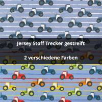 Jersey Stoff Trecker, gestreift