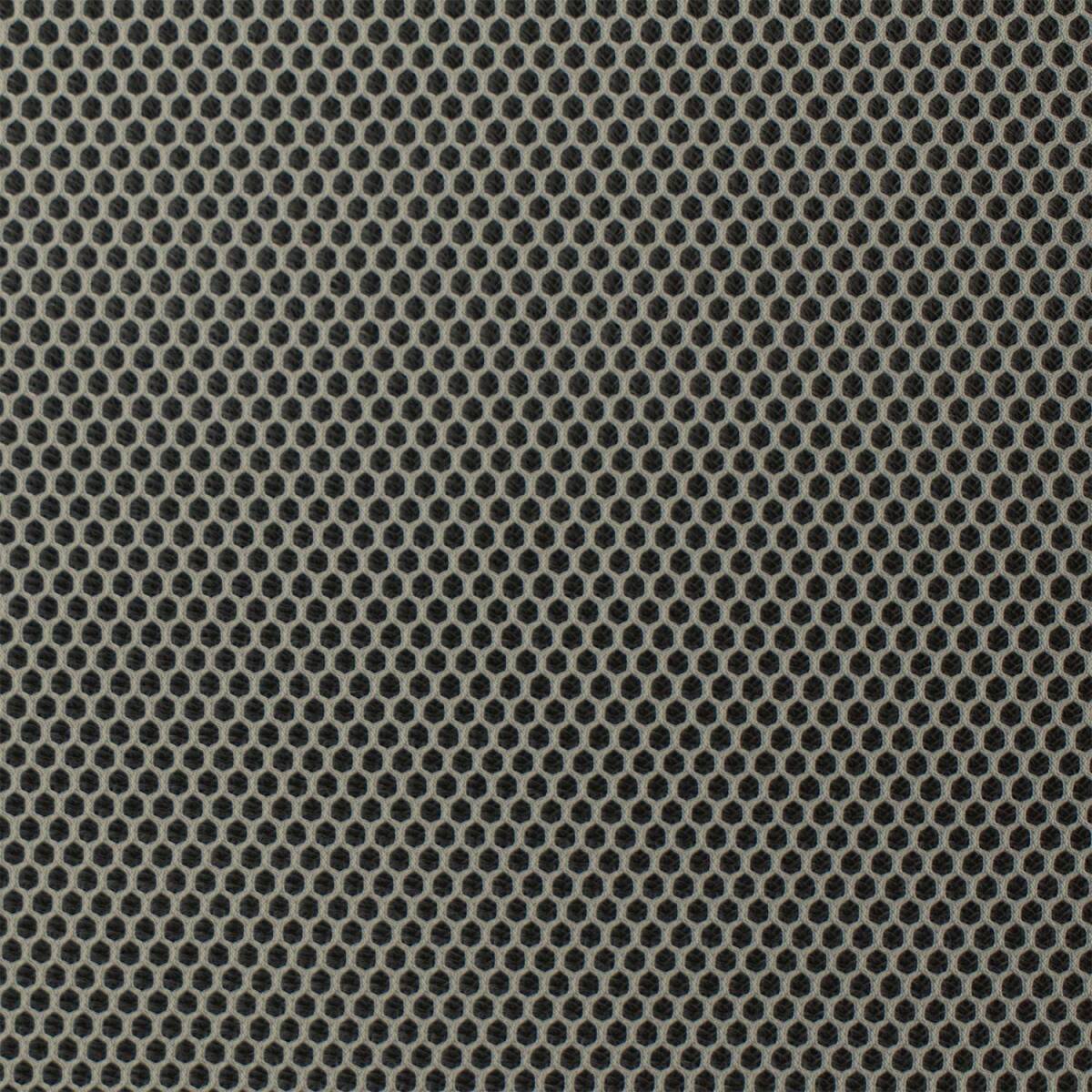 Mesh Stoff, 3D Struktur, schwarz/grau box