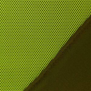 Mesh Stoff, 3D Struktur, schwarz/lime