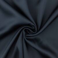 Viskose Satin Stoff Ella, uni marine