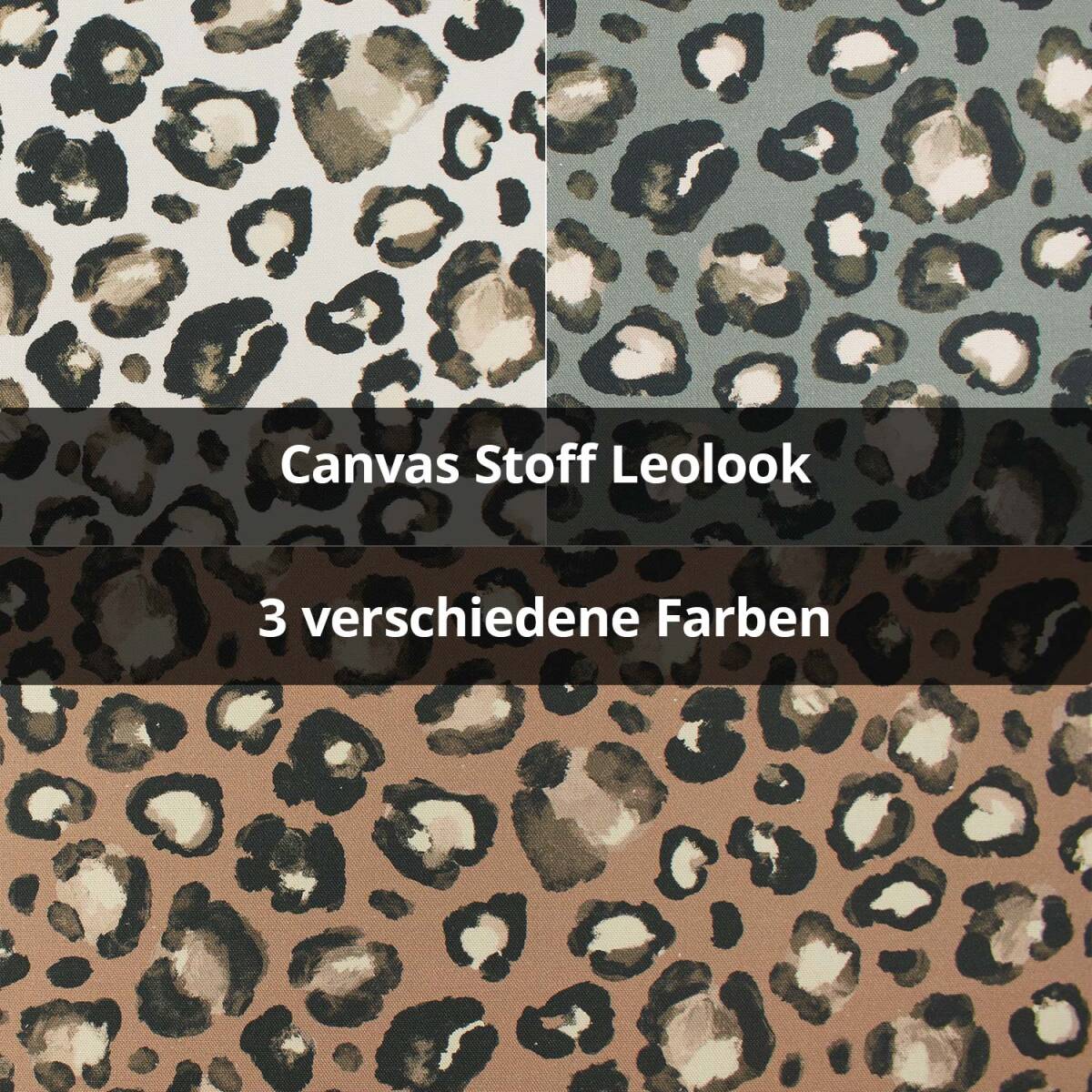 Canvas Stoff Leoprint