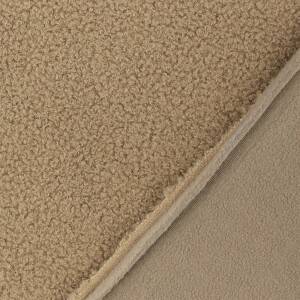 Teddy Fleece, Doubleface, taupe