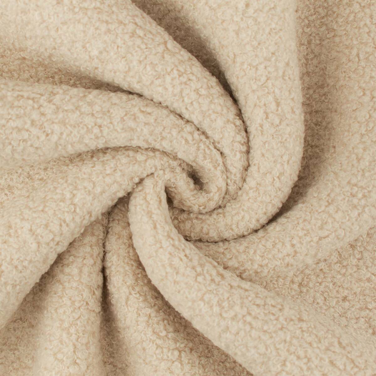 Teddy Fleece, Doubleface, hellbeige box