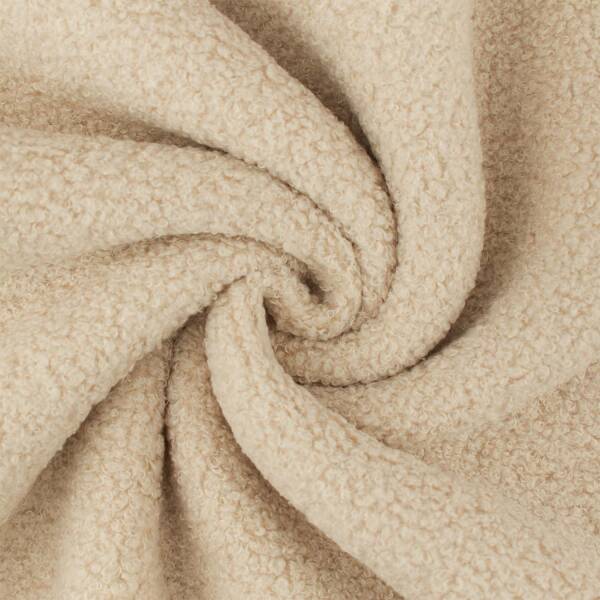 Teddy Fleece, Doubleface, hellbeige