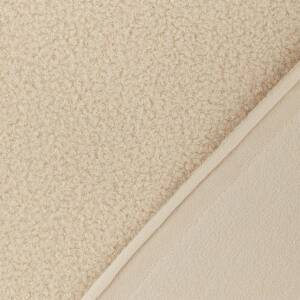 Teddy Fleece, Doubleface, hellbeige